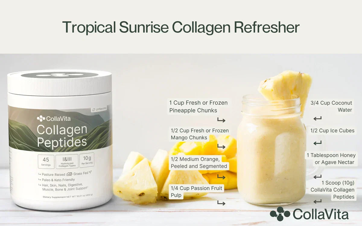 Tropical Sunrise CollaVita Collagen Refresher Recipe
