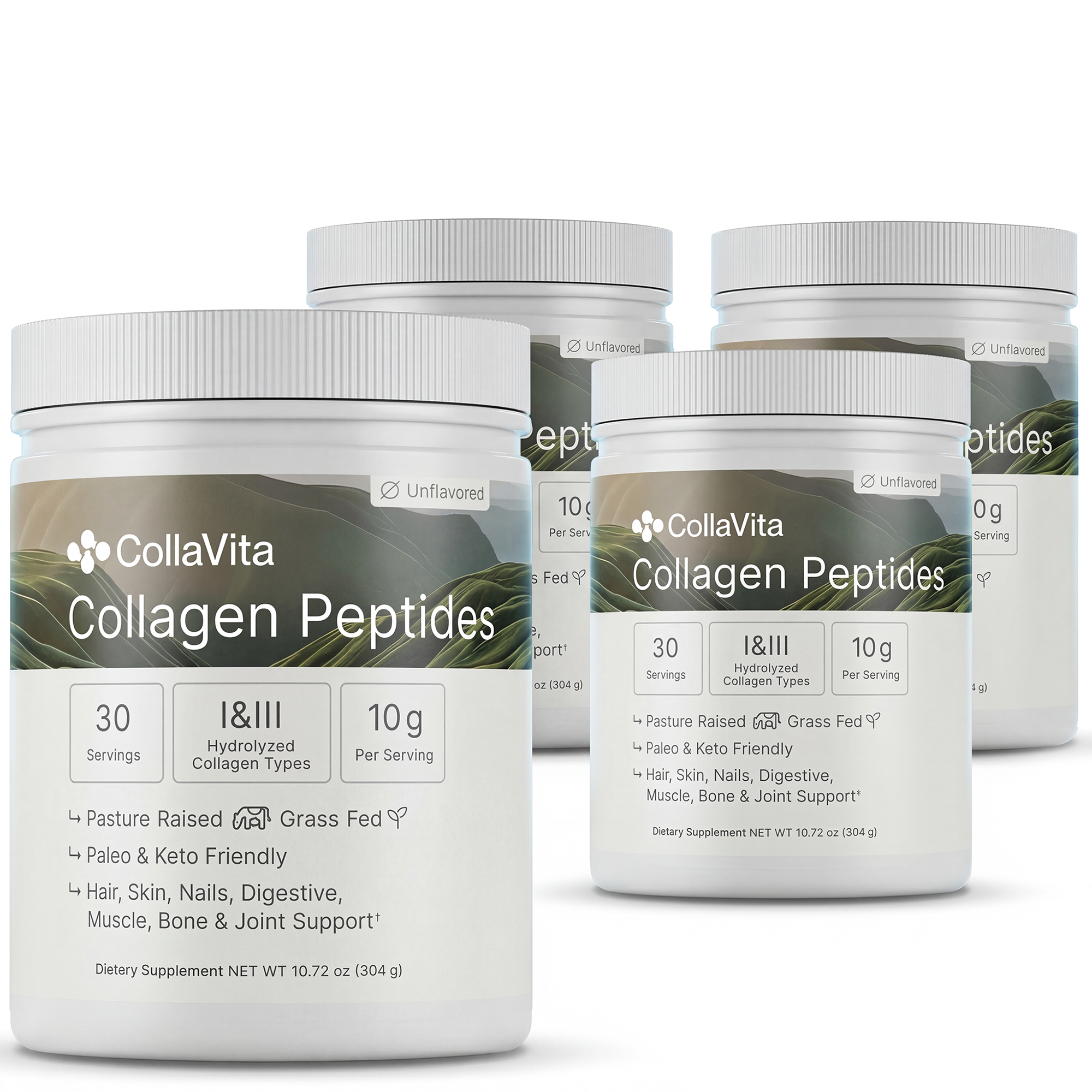 CollaVita Collagen Peptides 30 Servings 4-Pack